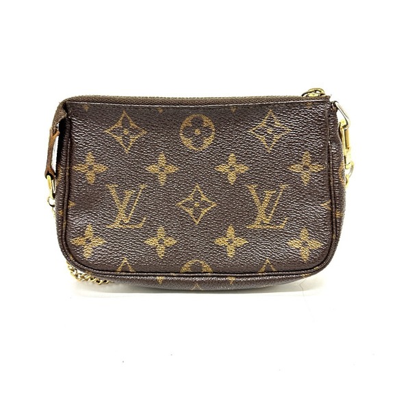 Louis Vuitton Accessory Handbag Chain Accessoires Bag Pouch Pochette Brown - Picture 1 of 9